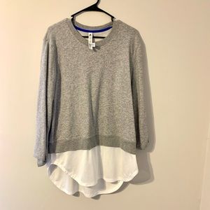 Adidas Sweater and Mesh Athletic Top